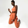 Lu Align Lemon 3 pièces ensemble de Yoga femmes entraînement vêtements de sport chemise à manches longues Gym Fiess soutiens-gorge taille haute Leggings collants vêtements de sport 2024 Gym Jogger Sport