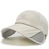 Ball Caps Lightweight Retractable Brim Baseball Summer Adult Cycling Hiking Hat