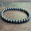 Link Bracelets MG1625 Genuine 6 Mm Copper & Magnetic Hematite Bracelet Healing Stone Stack Beaded Stimulates Energy Flow Jewelry278U