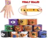 Braccialetti di schiaffo di Halloween per bambini Braccialetti di zucca Action Toy Figure Fantasma Stampa animale Artigianato Halloween Bomboniere Compleanno 6717158