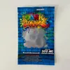 500 mg Dank Gummies förpackningspåsar Retail Packag Worms Bears Gummy Dry Flower Lukt Proof Mylar Bag