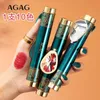 Agag Magic Batom de dez cores Um tubo duplo de dez cores Batom fosco esmalte labial não é fácil de maquiagem 240301