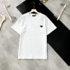 Diseñador PRA triángulo marca de lujo camiseta roja con letras nuevas camisas hombre mujer ropa de moda casual camisetas blancas negras verano cuello redondo manga corta algodón puro