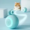 Giocattoli intelligenti per gatti Palla teaser rotante automatica Giocattoli interattivi per addestramento per gatti per interni Palline elettriche silenziose Accessori per animali domestici 240229