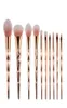 10pcsset Makeup Brush Set Professional Blush Powder Eyebrow Eyeshadow Lip Nose Rose Gold Blending Make Up Brush Cosmetic Tools7463851