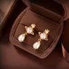 Designer Trend Stud Earrings Viviane Luxury Women Fashion Jewelry Saturn Earing Pearl Gold Earring Cjeweler Planet Westwood Woman 9453