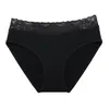 Women's Panties Personalit Big BuPads For Women Ladies Bikini Underwear No Show Cotton High Cut Lace Trim