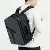 Plecak 17,3 "laptop dla mężczyzn Baga podróżna o dużej pojemności rozszerzalna wodoodporna ABS Hard Shell Busin