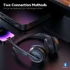 ノイズキャンセルと充電ベースを備えたワイヤレスBluetoothヘッドセット