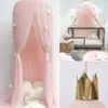 Summer Children Kid Bedding Mosquito Net Romantic Baby Girl Round Cover Canopy For Nursery CA 2111063055