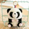 Heißer Verkauf im Großhandel, niedlicher Panda-Anhänger, Puppe, Plüschtier, Schlüsselanhänger, Büchertasche, Anhänger, Greifmaschine, Simulation kleiner Panda