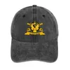Berets Army - 1st Cavalry Regiment W Br Ribbon Cowboy Hat Horse Anime Wild Ball Hats Man Women's
