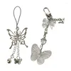 Porte-clés élégant papillon pendentif chaîne de téléphone anime porte-clés avec accessoires pour les collectionneurs