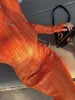 Casual Dresses 2024 Autumn Winter Women Solid Maxi Pleated Dress Elegant Long Sleeve Slim Fit Bodycon Club Pencil For