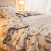 Dubbelsidig vadderad rutig filt för sovrum vintervärme enstaka fleece filtar couverture de lit chaud hiver maison 240304