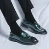 Chaussures décontractées hommes en cuir marque Oxfords chaussures mocassins robe d'affaires pour printemps italien gland