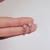 Orecchini a bottone stella brillante zirconi borchie di cristallo mini moda regalo di gioielli di lusso per la festa nuziale delle donne