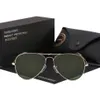 High Quality G15 Glass Len Men Sunglasses UV400 tion Brand Classic Mirror Male Vintage Banned Man Sun Glasses 220317250z