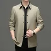 Early spring mens thin jacket for middle-aged and young business casual lapel mens administrative jacket top for men