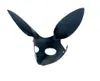 Cosplay Schöne Sklave Kaninchen Maske Erwachsene Spiele BDSM Bondage Leder Fesseln Offene Augen Maske Für Maskerade Ball Karneval Party Sex6143550