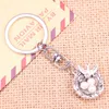 Nyckelringar 20st Fashion Keychain 24x19x8mm Swallow Bird's Nest Eggs Hängen Diy Men smycken bil nyckelkedja souvenir för gåva