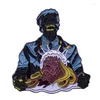 Creepshow – broche en émail pour gâteau de fête des pères, détails imprimés vibrants, broche pour Fans de films d'horreur des années 80, Collection d'art