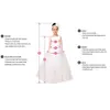 Robe de princesse taille haute pour baptême, blanche, à fleurs, pour anniversaire, mariage, fille, robe de Communion personnalisée, moelleuse, 240309