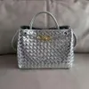 TOTE ANDIAMO ROPE BOTTEGS ONE SACS PORTABLES VENTES VENTS BOUCLE CAPITION TESTES CUIR Classic épaule Nouveau Femme Grand 2024 Lady Bag Metal Woven Qvnu