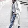Prosta kurtka wiatrówka dla kobiet 2023 Moda Koreańska jesień zima termiczna wełniana wełniana wełniana płaszcz LUKA Rozmiar luźnego płaszcza 240301