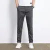 Männer Hosen 2024 Frühling Sommer Business Casual Gerade Hosen Für Männer Mode Baumwolle Dünne Baggy Mann Klassische Schwarz Khaki pantalons