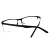Óculos de sol quadros óculos ópticos óculos meio quadrado tamanho grande metal acetato ponta escritório negócios homens moda clássico rmg5067