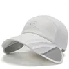 Ball Caps Lightweight Retractable Brim Baseball Summer Adult Cycling Hiking Hat