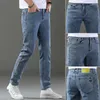 Jeans pour hommes 2024 printemps et automne mode tendance élastique petites jambes décontracté mince confortable respirant de haute qualité 28-38