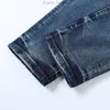 Jeans en détresse moto motard jean Rock Skinny Slim trou déchiré lettre Top qualité marque Hip Hop Denim pantalon