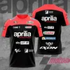 Summer 2024 Aprilia Short Sportswear F1 Rallying 3D Printing Breathable Quick Drying Short Popular mens O-neck Casual T-shirt