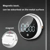 Magnetic Rotary Digital Timer For Kitchen Cooking Shower Study Stopwatch LED Counter Alarm Remind Manual Electronic Countdown B2 240308