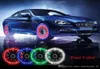 Carstyling biltillbehör Auto Wheel Hub Däck Solarfärg LED Dekorativ ljus Solar Energy Flash för alla universella bilar MMA13501751812