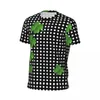 Męskie koszulki Czarna biała koszulka polka kropka Man St Patricks Day Irish Shamrocks Y2K Casual Sports T-shirty Szybkie suche letnie koszulki