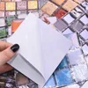 Wall Stickers 10Pcs 10cm PVC Mosaic Self Adhesive Tile Backsplash Moisure-Proof Sticker DIY Bathroom Kitchen Home Decoration Decals