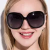 Lunettes de soleil à grande monture pour femmes, lunettes de soleil de styliste, jolies femmes surdimensionnées, conduite en plein air, UV400 avec étuis onlin276T