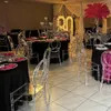 Salão de eventos de casamento festa plástico transparente sillas para eventos monobloco acrílico cristal resina clara cadeira phoenix