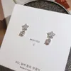 Pendientes de tuerca Estrella brillante Zircon Studs Crystal Mini Moda Mujer Boda Fiesta Joyería de lujo Regalo