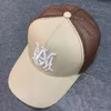 Broderad baseballmössa designer hattar för män kvinnor lyxiga kasquett sommar avslappnad vit svart brun brev designer mössa solskydd mode