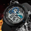 Zegarek 2021 Skmei męskie sportowe sportowe zegarki Mężczyźni kwarc analogowy data zegar Waterproof Digital Watch Relogio Masculi2806