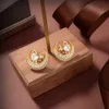 Designer Trend Stud Earrings Viviane Luxury Women Fashion Jewelry Saturn Earing Pearl Gold Earring Cjeweler Planet Westwood Woman 9453