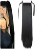 Young and Beauty Long straight Synthetic Ponytails Clip In Tail False Hair Hairpiece With Synthetic Heat Resistant Pony Tail Exten3218172