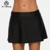 Roupa de banho attraco feminino bikini inferior saia de natação buildin breve troncos de banho sólidos cuecas de natação parte inferior tankini