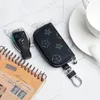 Designer Men Universal Car Key Bags Case Unisex Manlig äkta Leather Key's Holder Women Zipper Smart KeyChain Case Cars Keys33h