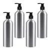 Liquid Soap Dispenser 4 Pcs Dispensing Aluminum Bottles Toilet Decor Lotion Bath Room Decoration Reuseable