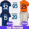 23 24 Lautaro Barella Mens Soccer Jerseys Thuram Acerbi J.